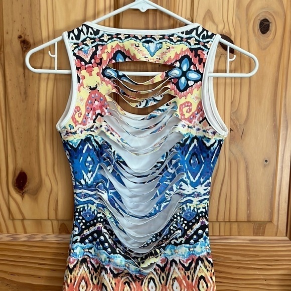 A3 Design Ripped Bodycon Dress - Picture 6 of 7